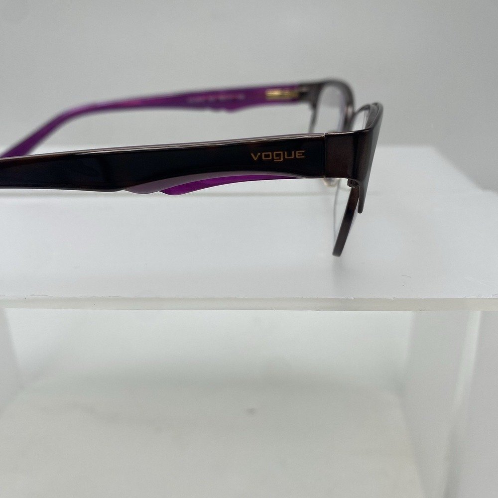 Vogue Eyeglasses FRAMES ONLY VO3918 Cat Eye 52-17-135 Black Purple 246 - Picture 4 of 16